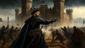 DALL·E 2025-02-11 17.42.30 - A dark and dramatic medieval battle scene in an oil painting sty...webp